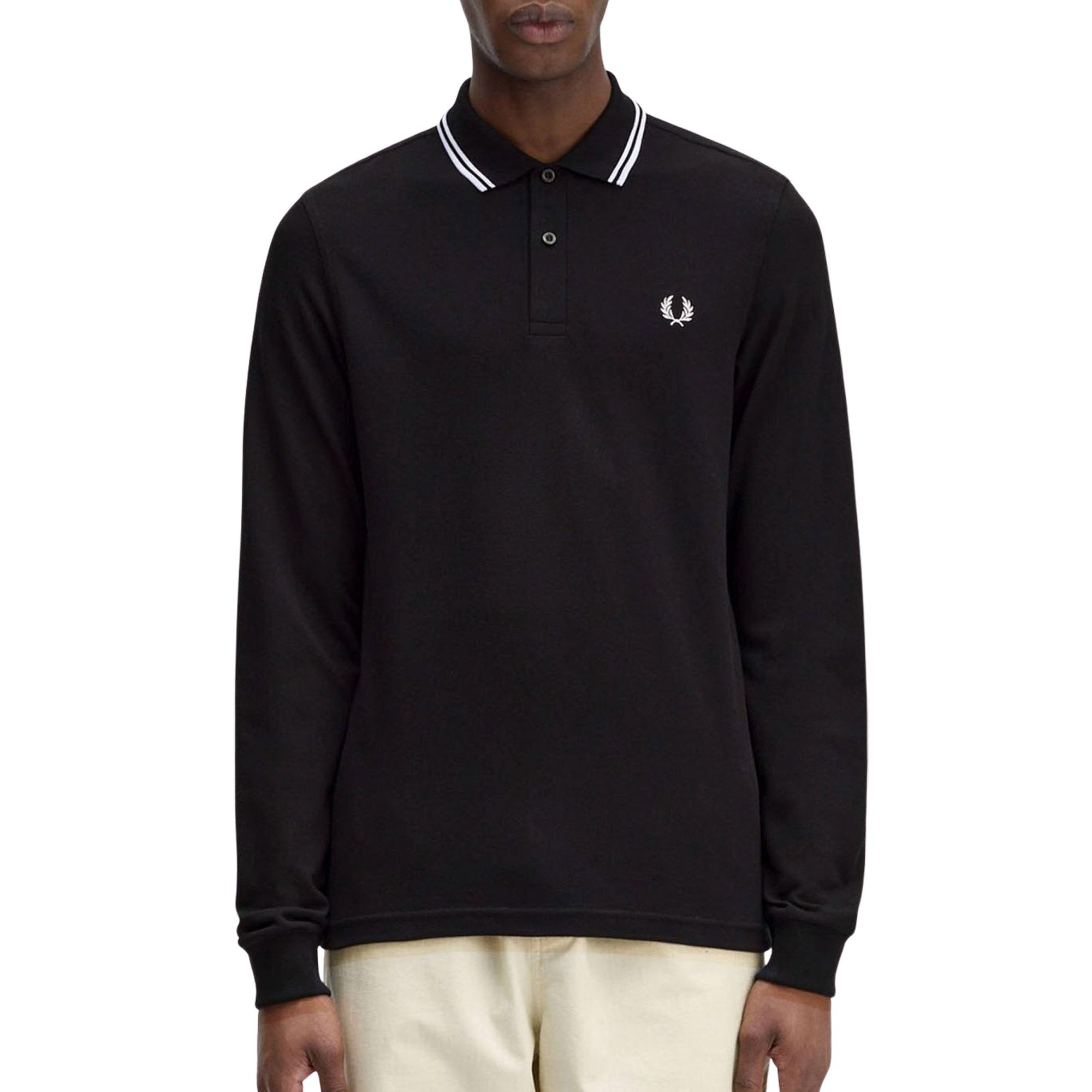 Fred Perry LS Twin Tipped Polo Shirt Men | Plutosport